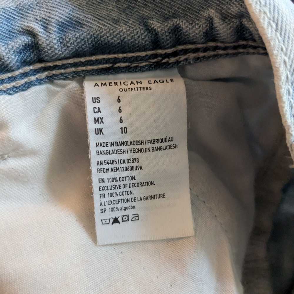 American Eagle High Rise Cutoff Denim Shorts | Size 6 - Picture 5 of 5